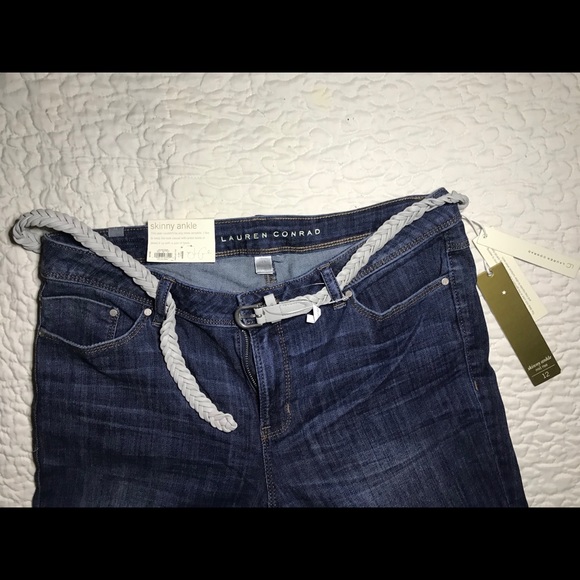 Slim fit LC crop pants with braided belt - Picture 2 of 2